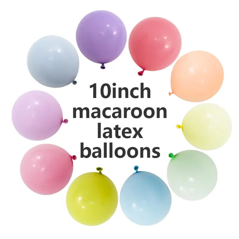 10-инчови латексови балони Macaron