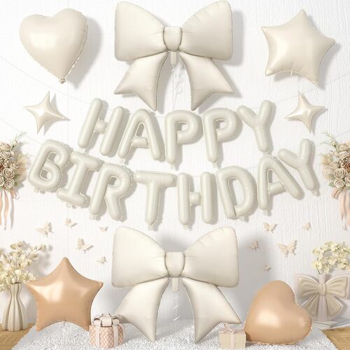 Комплект за рожден ден с балон с панделка