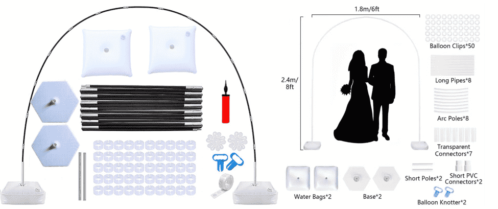 Arch Style Balloon Stands