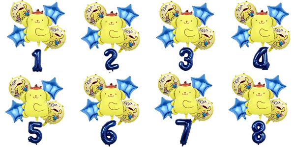 Number foil balloon kits