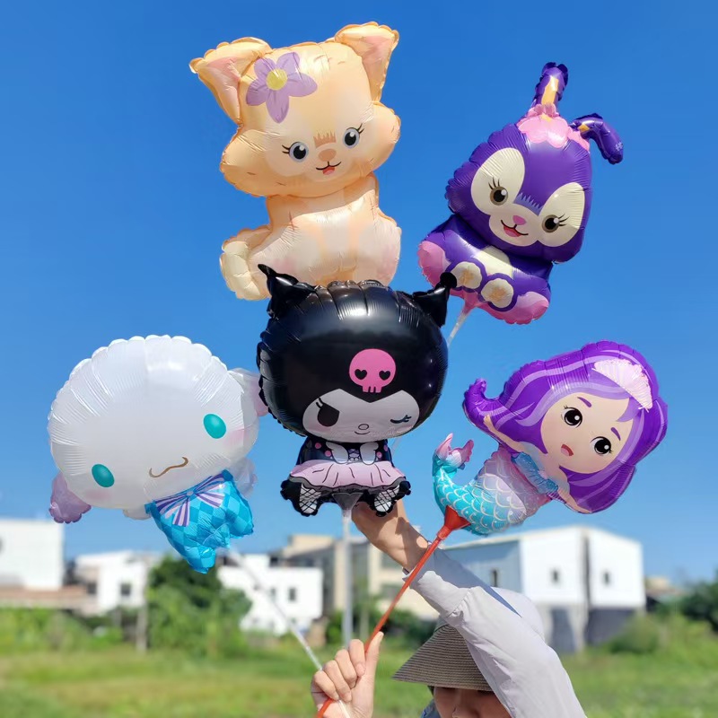 мини фолиеви балони на пръчици