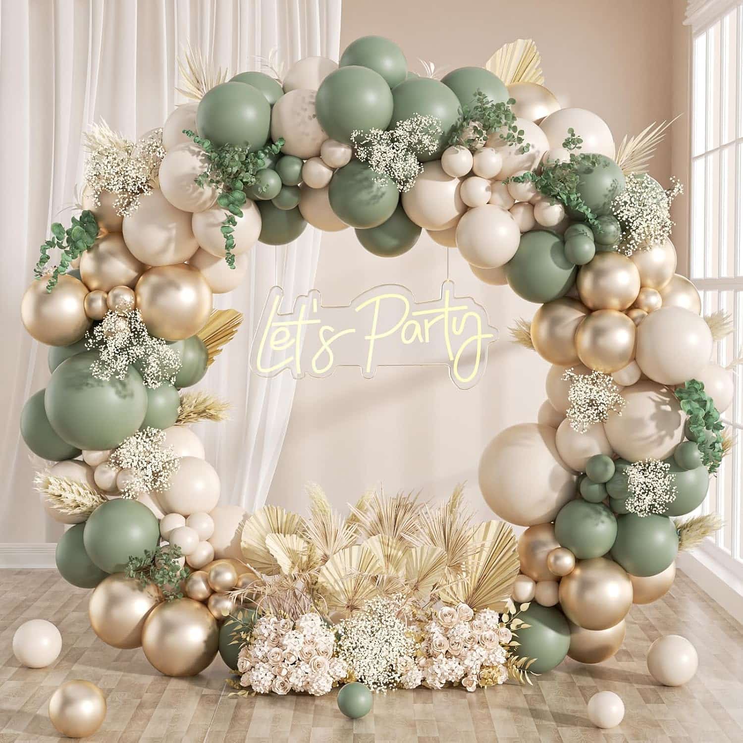 Sage Green Boho Balloon Garland Комплект Арка
